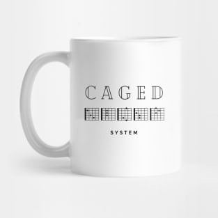 Caged System Guitar Chords Light Theme Mug